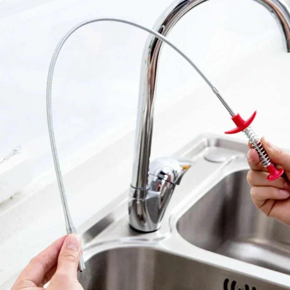 Drain Sink Spring Pipe Clog Remover Cleaning Tool, Drain Sink Rod