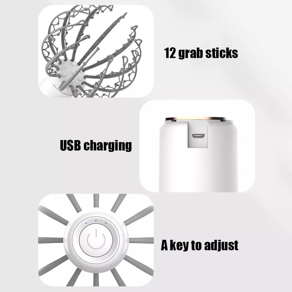 Portable Electric 12 Claw Head Massager